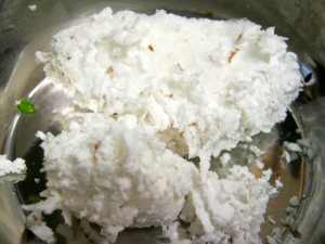 grated fresh coconut